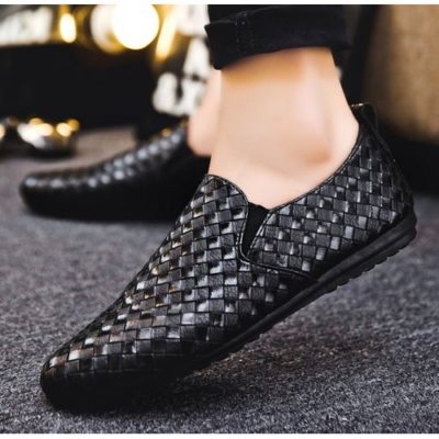 Fashion Men’s Slip On Loafers – Black