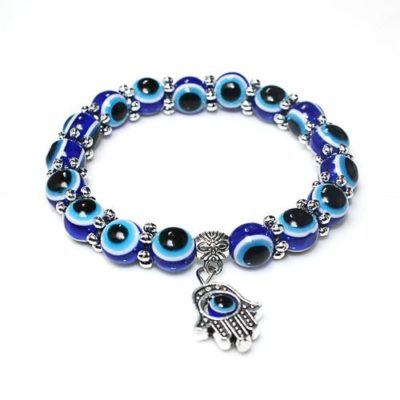 Fashion Charm Evil Eye Bead Protection Lucky Bracelet Jewelry Hamsa Hand Bracelet Gift