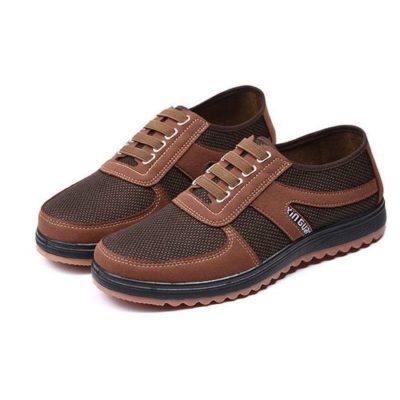 Fashion men fashion slip on casual shoes sneakers – Brown