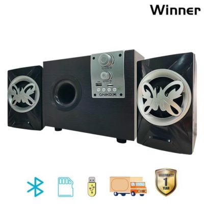 Winner 666C 2.1 Bluetooth Speaker Home Theater System Black