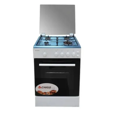 Chigo 50×50 4 Burner Gas Cooker with Oven & Grill – F5402-ILG-IB